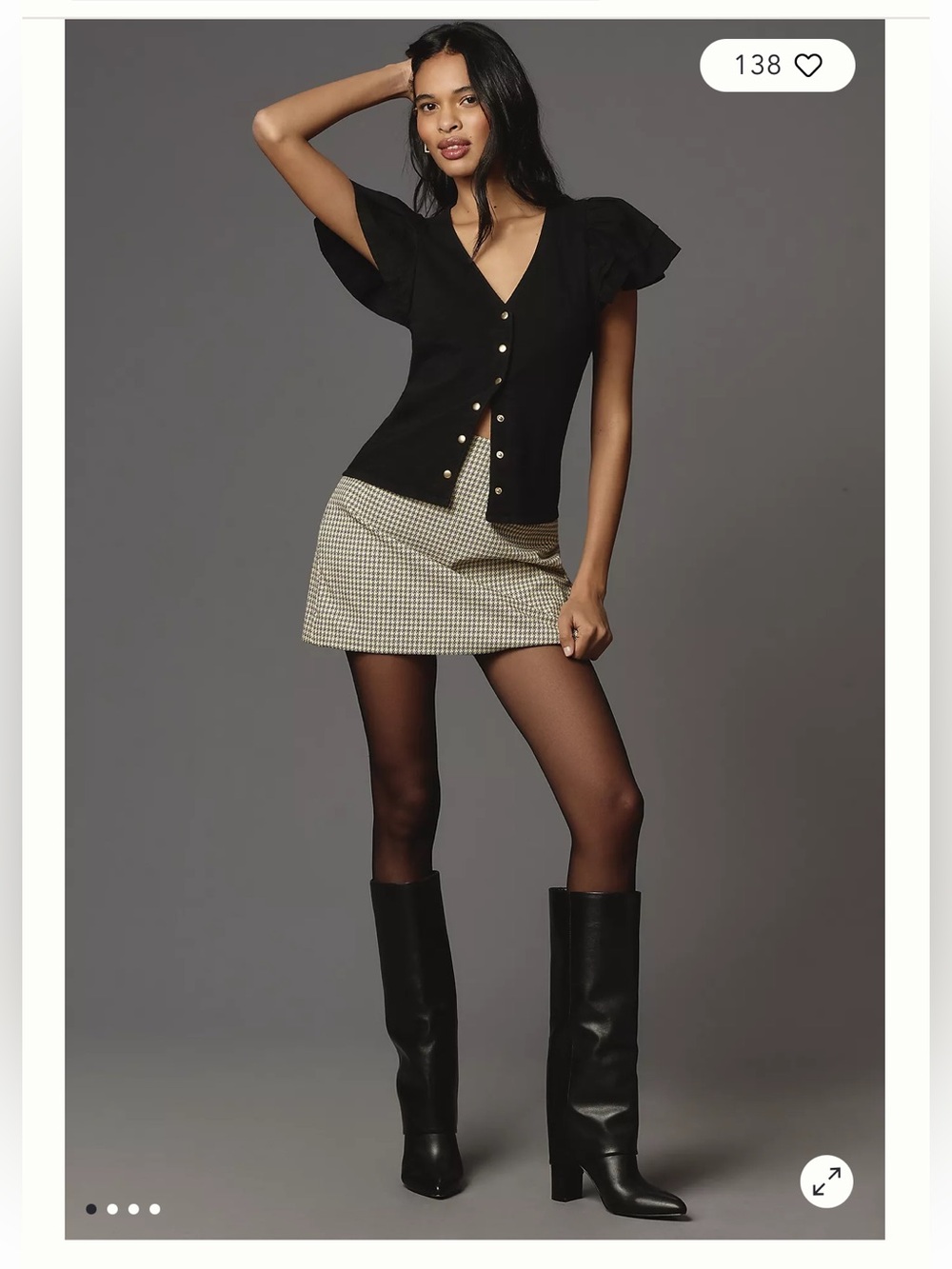 Nation LTD. Maria Short Sleeve Snap Tee